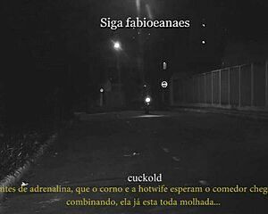 Wife Shows Off On Street With Cuckold Voyeur Films Adrenaline