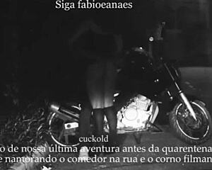 Wife Shows Off On Street With Cuckold Voyeur Films Adrenaline