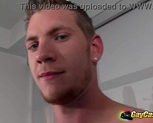 hot jock riding agent's cock to break into biz