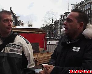 Dicksucking Amsterdam Slut Jizzed On