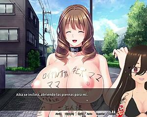 A big ass babe get lost in hypno hentai world