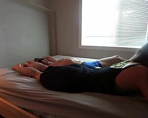 i’m teasing my bound boyfriend, licking his sensitive nipples till he begs