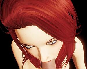 the blowjob feels so intense with cumshot