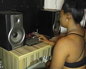 alone with female producer she gives blowjob and gets fucked