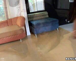 The banging babe jerks off the cock while getting fingered in a group scene