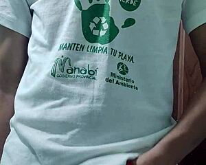 young skinny twink pulls out cock for rich solo play