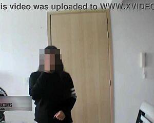 latina babe sucks mechanic's cock for repair service