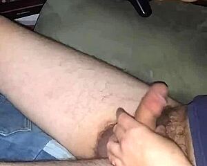 Jerking Hard Wishing Someone Would Fill My Butthole