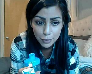 Briana lee does her member show on webcam..