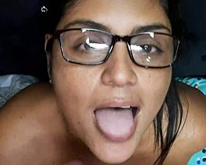 Stepmother blowjob POV