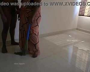 tamil maid prabha jerking owner dick inbetween work