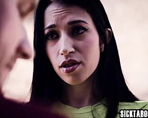 Perverted big cock guy gives blowjob to sexy milf before using her hardcore.