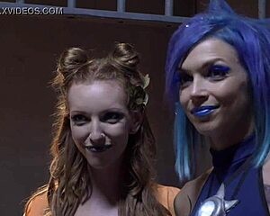 In the suicide squad parody porn, the characters engage in blowjob scenes