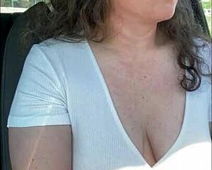 Gorgeous Milf Cums Hard In McDonald's Drive Thru With Remote Toy