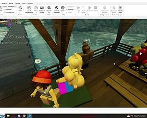 Slut Gets Pregnant in Roblox by Futa