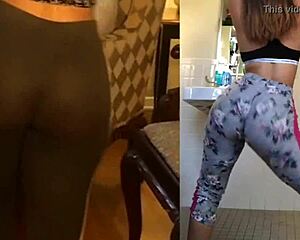 Caomi Madalis twerking her big Latina ass on stage.