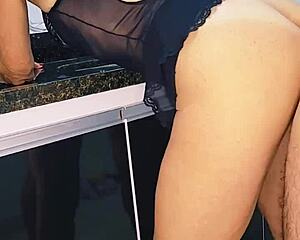 squirting lesbian licks busty latina after queening