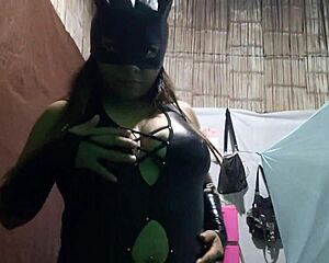 sinful stepdaughter seduces stepfather with homemade porn and sexy leather lingerie