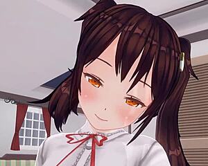 uncensored anime sister torments anal with edging handjob onasapo teasing