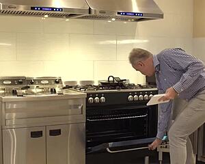 Blonde has deepthroat sex with old bald guy