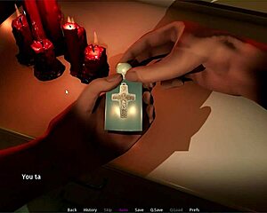 I fuck Lyriel in Halloween costume, showing tits