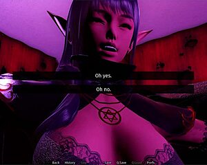 I fuck Lyriel in Halloween costume, showing tits