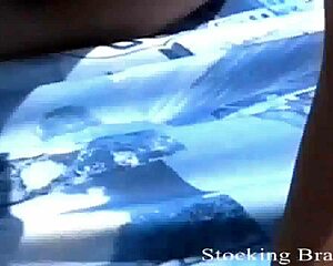 i can't resist her in stockings.