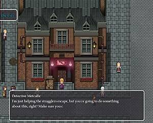 Detective girl asks, Can I defeat the old man's giant robot?