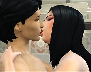 Mature milf woman fucks young virgin gardener in hardcore anal session