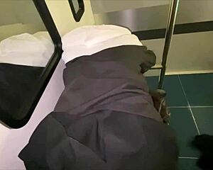 asian couple gets excited in love hotel perverted play