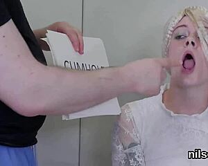 A wild anal session of a kinky girl is getting her ass pounded