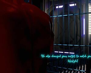 Erotic cosplay of animated Samus Aran