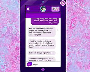 What's this wizard's member doing in magical mischief?