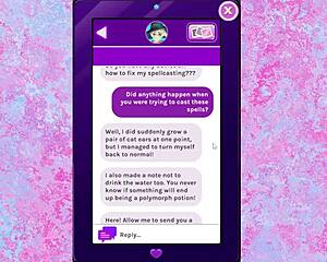 What's this wizard's member doing in magical mischief?