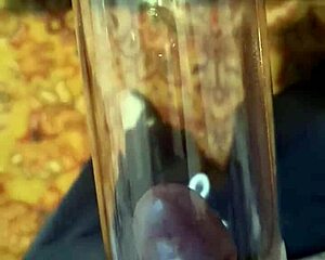 Wacum toy exploration with intense solo action in a private bedroom setting