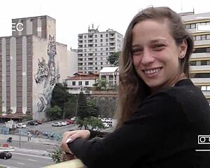 Latina Novinha Fucks Porn Actor Tony Tigrao