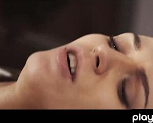 european babe's BIG TITS get FUCKED in DOGGYSTYLE sex with BOYFRIEND for SENSUAL CUMSHOT