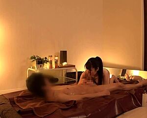 look at this asian girl with mini skirt and visible panties shaking her big tits