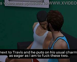 Owen and Jake Dominate the New Neighbor Couple in Sims 4 Wicked Whims Action.