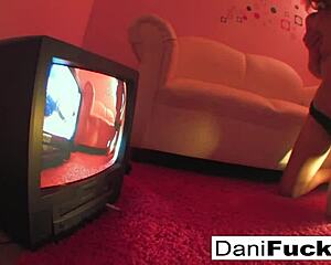 Dani Daniels plays with her wet pussy solo