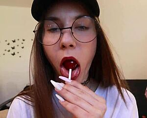 Just sucking Chupa Chups, nothing unusual here.