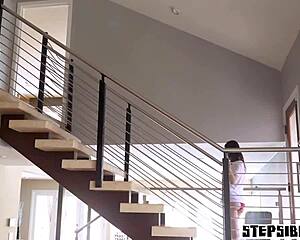 petite teen 18+ stepsister gets hard sex under shower, so steamy