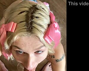 Emma Rosie gives hot blowjob in pickup hookup