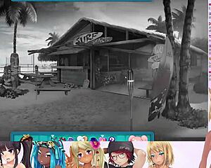 Vtuber Lewdneko Seduces Double Date in Huniepop 2 Part 7