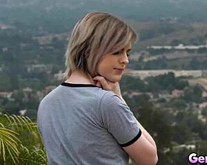 Taboo Blonde TS Ella Hollywood Anal Fucked by Dad