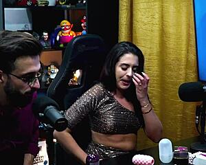 i watch my wife pull out husband's dick during podcast and suck the presenter