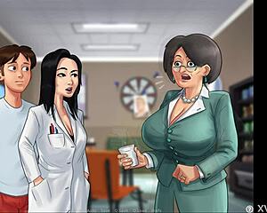 Man, banging that hot Asian teacher in Summertime Saga 33!