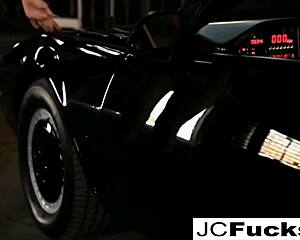 Jayden Rides Intensely in Knight Rider Car