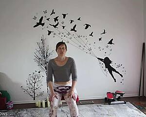 A kinky twist of yoga is what European wife teaches twice each month