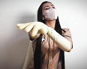 Nurse's Latex Glove Layering Fetish